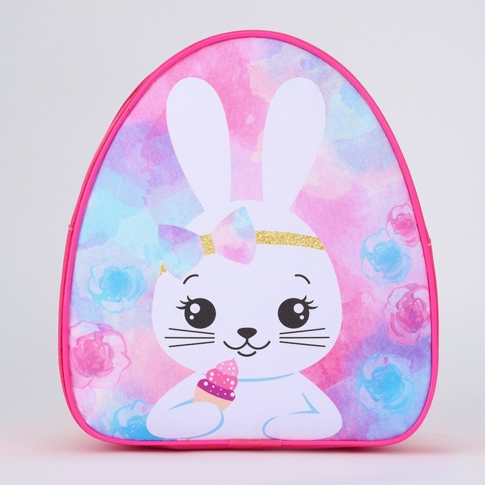 Рюкзак детский для девочки «Зайчик с кексиком», р-р. 23х20,5 см Рюкзак детский для девочки «Зайчик с кексиком», р-р. 23х20,5 см