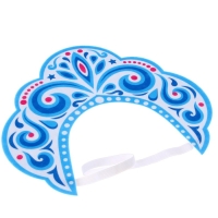 Новый год! Карнавальный кокошник &laquo;Зимняя королева&raquo; из фетра, с нанесением