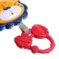 Музыкальная подвеска &laquo;Весёлые зверята: Лев&raquo;, ручка для крепления, звук