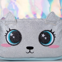 Рюкзак детский для девочки с блестящим карманом &laquo;Котенок&raquo;, 27х23х10 см