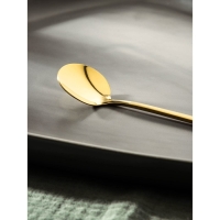 Ложка чайная из нержавеющей стали Magistro Desire, длина 13 см, цвет золотой Ложка чайная из нержавеющей стали Magistro Desire, длина 13 см, цвет золотой