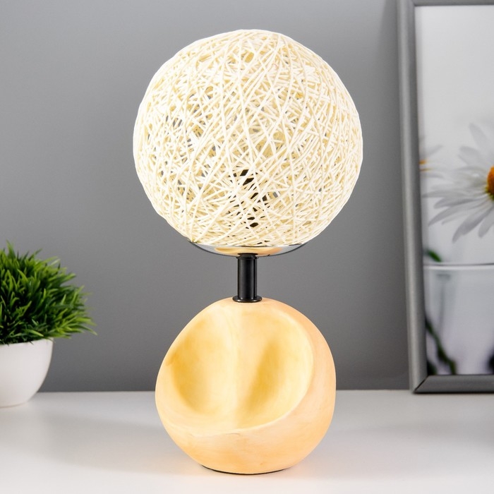 Настольная лампа Настольная лампа "Матильда" Е14 40Вт оранжевый 20х20х30см RISALUX