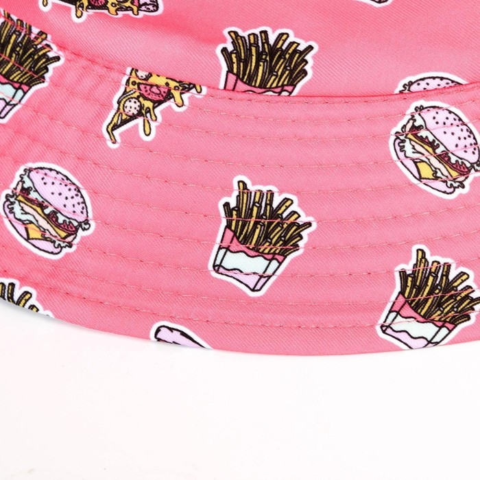 Панама «Фастфуд», цвет розовый Панама «Фастфуд», цвет розовый