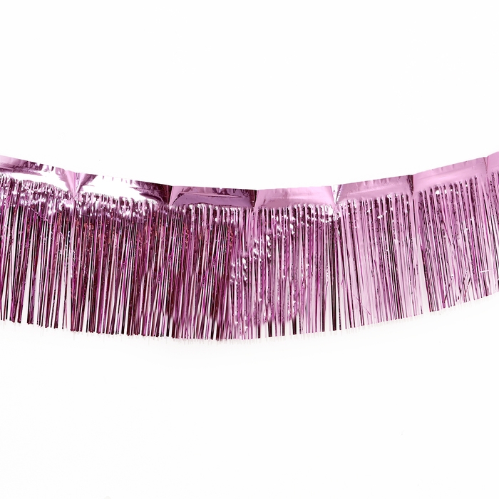 Гирлянда &laquo;Дождик&raquo; с липкой лентой, 2 метра, цвет розовый