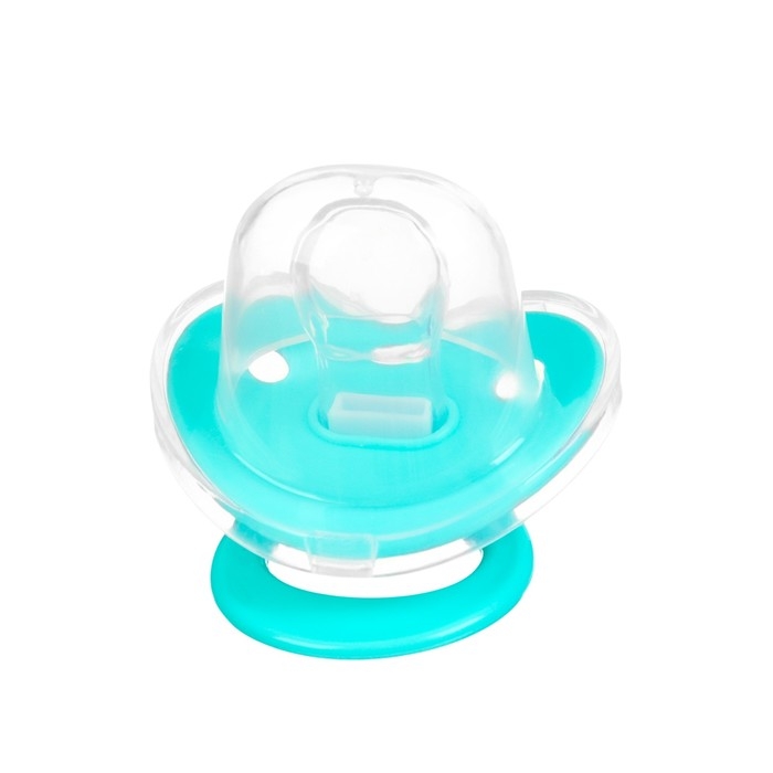 Соска-пустышка ортодонтическая, силикон, +6мес., с колпачком, цвет бирюзовый Соска-пустышка ортодонтическая, силикон, +6мес., с колпачком, цвет бирюзовый