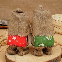 Оберег-домовой "Василек в льняном колпаке, с рублем", 18х11х10см, микс Оберег-домовой "Василек в льняном колпаке, с рублем", 18х11х10см, микс