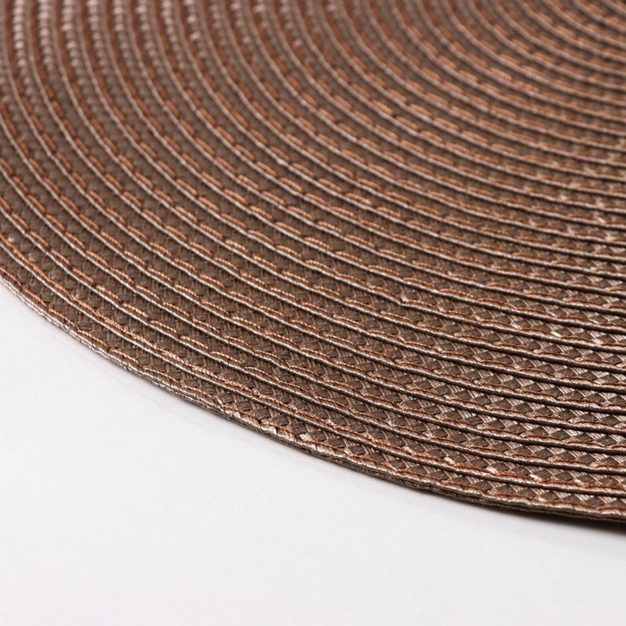 Набор салфеток сервировочных на стол Доляна «Лофт», 4 шт, d=38 см, цвет кофейный Набор салфеток сервировочных на стол Доляна «Лофт», 4 шт, d=38 см, цвет кофейный