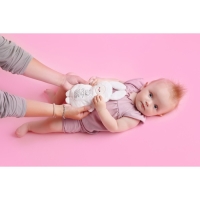 Мягкая игрушка 3 в 1 &laquo;Зайка&raquo; с метрикой, с вишнёвыми косточками, 19,5 см