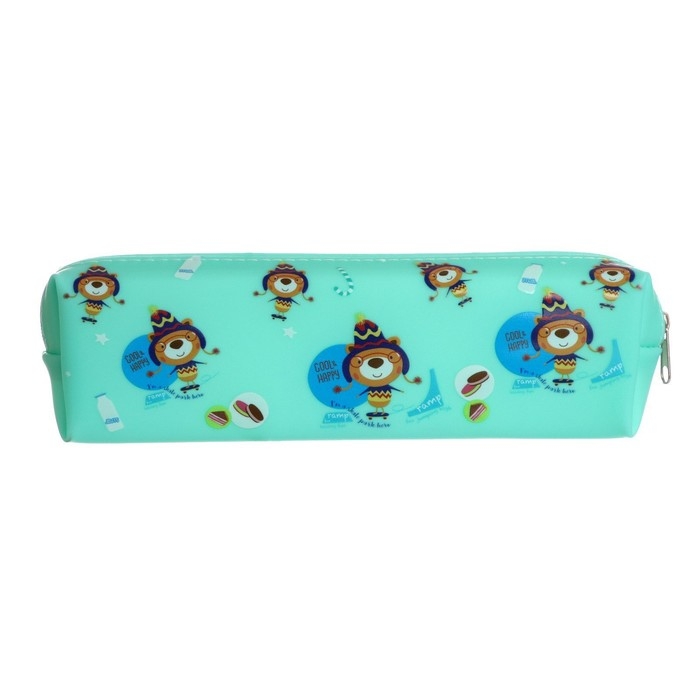 Пенал школьный на молнии Пенал школьный на молнии "Зверушки", МИКС