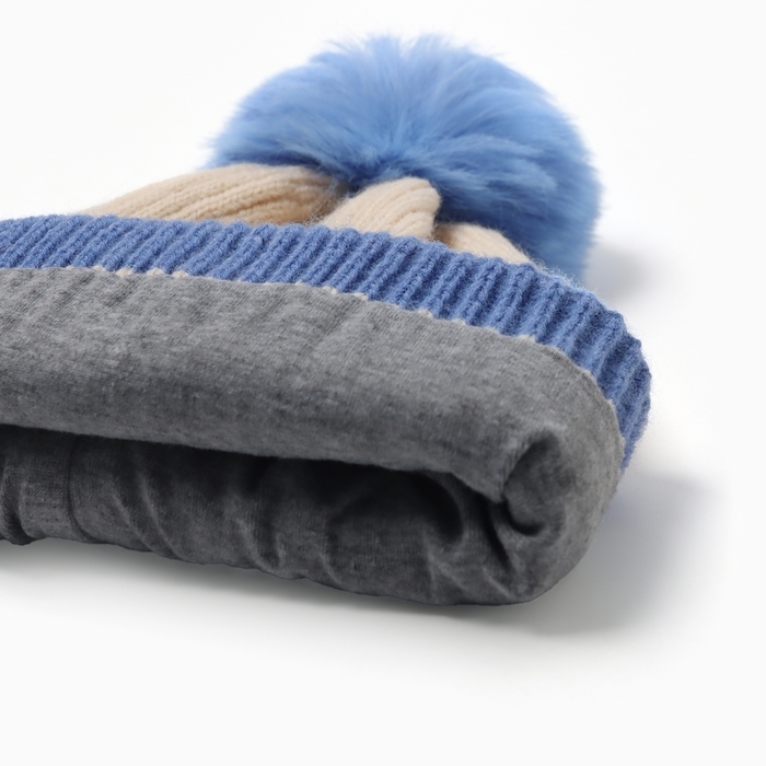 Шапка детская MINAKU, цв.голубой, р-р 48-50