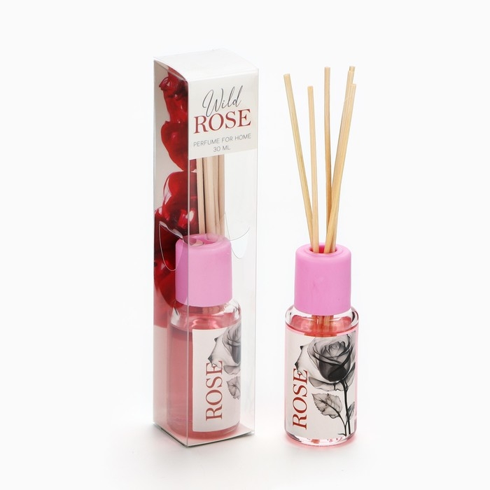 Диффузор ароматический палочки, ароматизатор для дома «Аромадиффузор: Wild rose», аромат роза, 30 мл. Диффузор ароматический палочки, ароматизатор для дома «Аромадиффузор: Wild rose», аромат роза, 30 мл.