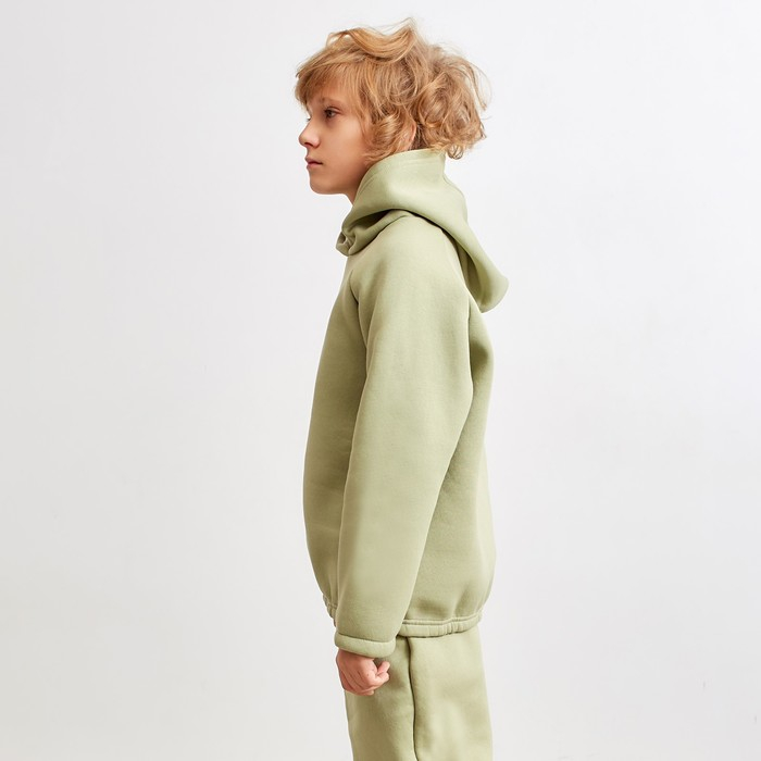 Худи детское MINAKU: Basic Line KIDS цвет оливковый, рост 134 Худи детское MINAKU: Basic Line KIDS цвет оливковый, рост 134