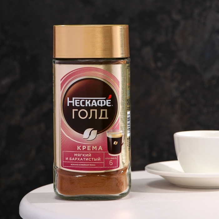 Кофе Nescafe Крема мягкий и бархатистый, 170 г Кофе Nescafe Крема мягкий и бархатистый, 170 г