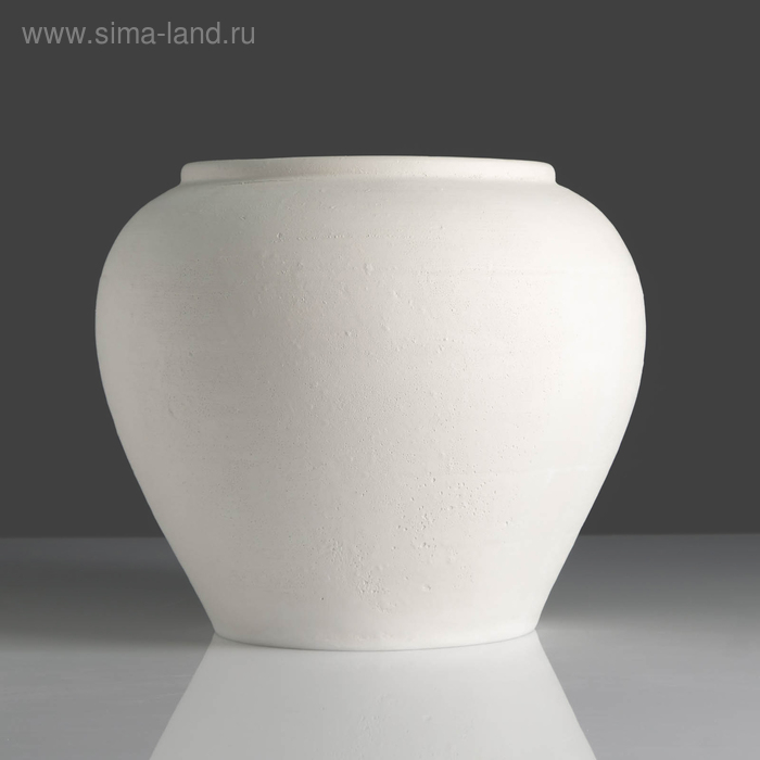 Гипсовая фигура Ваза: корчага, 26,5 х 26,5 х 23 см