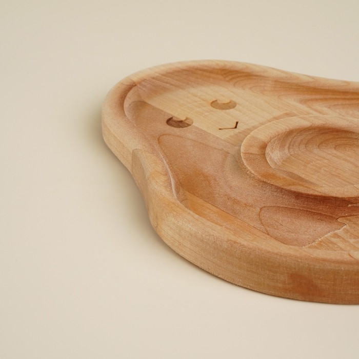 Менажница детская из берёзы Sima-Land Home Avocado, 20&times;16,5&times;1,8 см