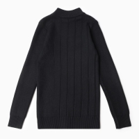 Свитер для мальчиков, цвет чёрный, рост 128-134 см