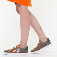 Кеды детские, цвет тёмно-бежевый МИКС, размер 35