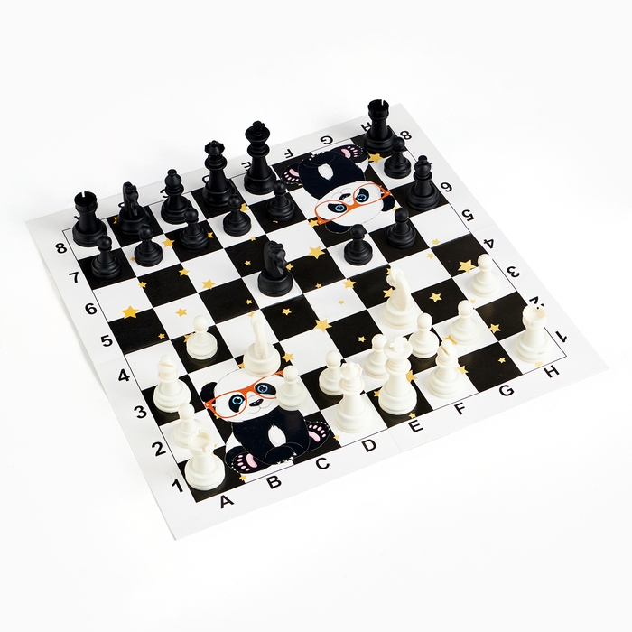 Шахматы - шашки Шахматы - шашки "Время игры", настольные игры 2 в 1, 32 х 32 см