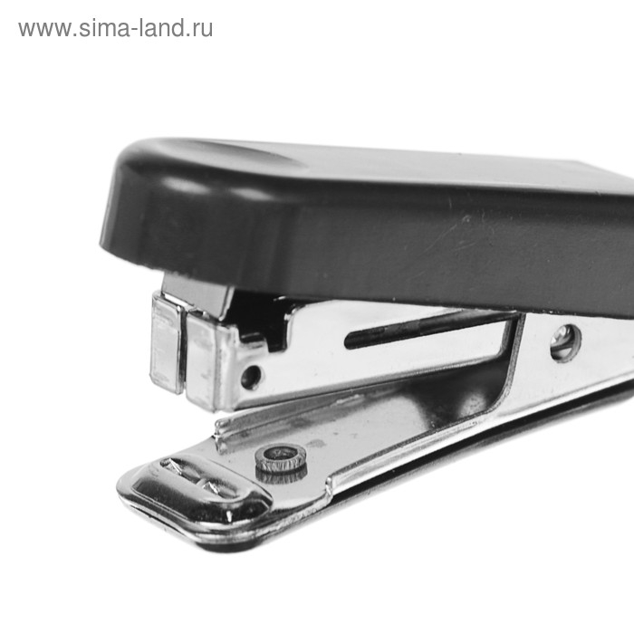 Степлер №10, до 10 листов, Attomex МИНИ, встроенный антистеплер, чёрный Степлер №10, до 10 листов, Attomex МИНИ, встроенный антистеплер, чёрный
