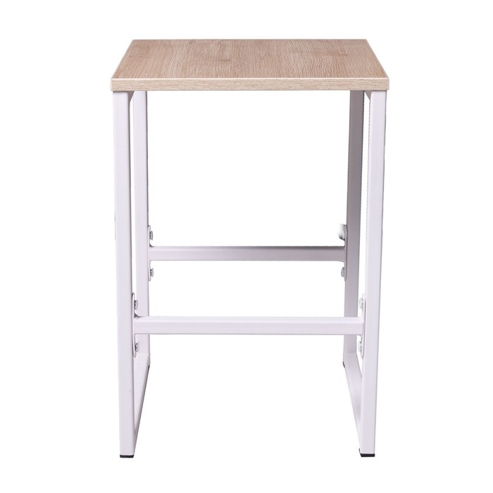 Журнальный столик "ENERGY loft", 52 х 34 х 30 см, белый, дуб сантана