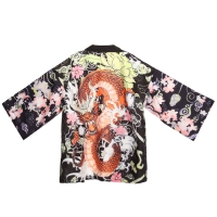 Карнавальное хаори &laquo;Красный дракон&raquo;, р. 48&ndash;52 (L)