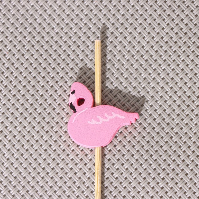 Шпажки Доляна &laquo;Розовый фламинго&raquo;, 12 см, набор 25 шт