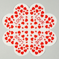 Салфетки бумажные &laquo;Любовь&raquo; 33х33 см, набор 20 шт.