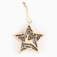 Ёлочная игрушка новогодняя &laquo;Олень&raquo;, на Новый год, 11,5 х 11 см