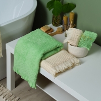 Полотенце махровое Love Life &laquo;Аморе&raquo; 70х140 см, молочный, 100% хл, 450 гр/м2