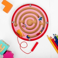 Лабиринт магнитный малый &laquo;Волчок&raquo; цвета МИКС