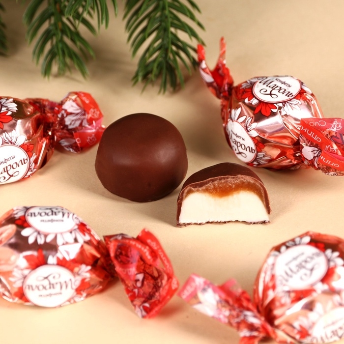 Подарочный набор новогодний &laquo;Новогодняя посылка&raquo;: чай, конфеты