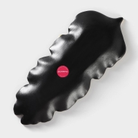 Блюдо для фруктов Доляна &laquo;Золотой лист&raquo;, 38&times;15,5 см, цвет чёрный