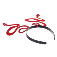 Новый год! Карнавальный ободок &laquo;Змея&raquo;, цвет красный