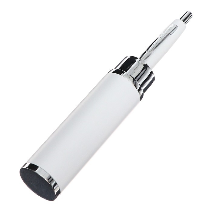 Ручка шариковая автоматическая, 1.0 мм, BrunoVisconti SAN REMO, стержень синий, белый металлический корпус Soft Touch, в тубусе Ручка шариковая автоматическая, 1.0 мм, BrunoVisconti SAN REMO, стержень синий, белый металлический корпус Soft Touch, в тубусе