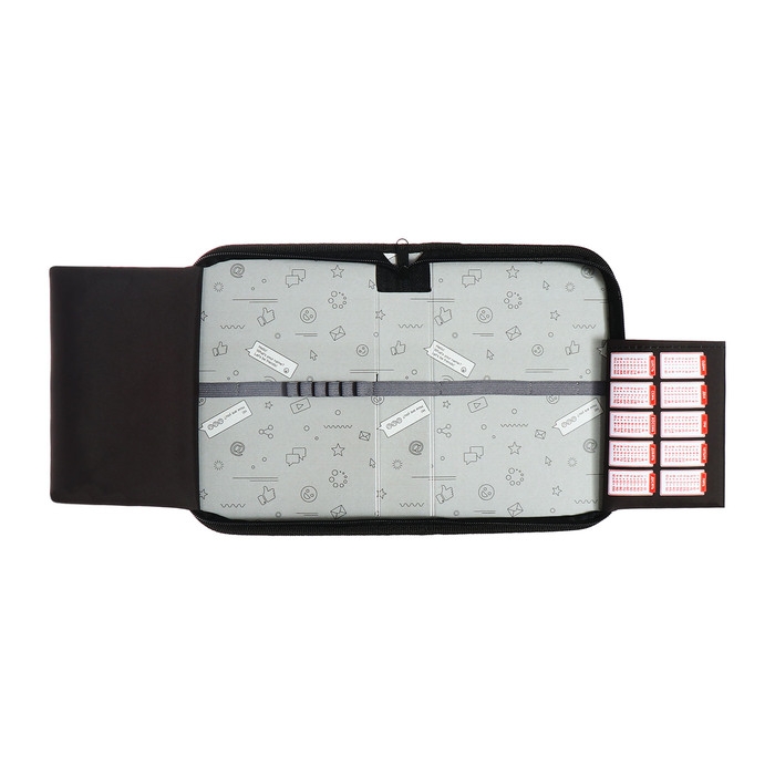 Пенал 1 секция 140 х 210 х 40 мм, откидной карман и косметичка, тканевый, Calligrata TOP Content Пенал 1 секция 140 х 210 х 40 мм, откидной карман и косметичка, тканевый, Calligrata TOP Content "Дракон"