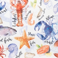 Фартук "Этель" Морская 60х70 см, 100% хлопок, саржа 190 гр/м2 Фартук "Этель" Морская 60х70 см, 100% хлопок, саржа 190 гр/м2