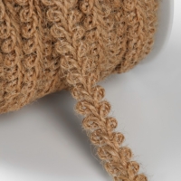 Тесьма декоративная холщовая &laquo;Шанель&raquo;, 10 мм, 9 &plusmn; 0,5 м, цвет бежевый