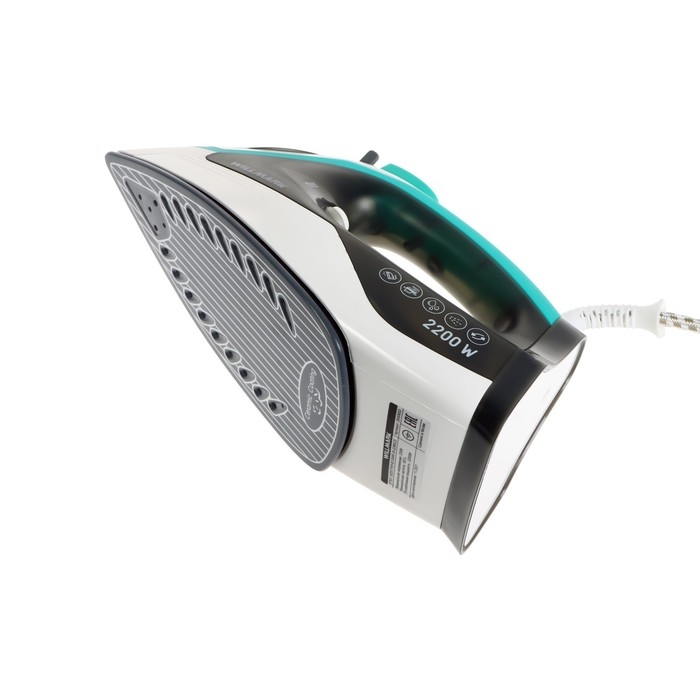 Утюг WILLMARK SI-2280CS, 2200 Вт, керамическая подошва, 250 мл, серо-зеленый Утюг WILLMARK SI-2280CS, 2200 Вт, керамическая подошва, 250 мл, серо-зеленый