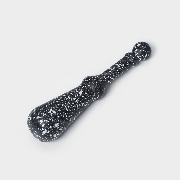 Ступка с пестиком &laquo;Грани&raquo;, 10&times;18 см, цвет чёрный