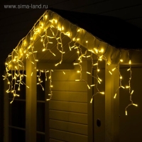Гирлянда "Бахрома" 3 х 0.6 м , IP65, УМС, белая нить каучук, 108 LED, свечение тёплое белое, 220 В Гирлянда "Бахрома" 3 х 0.6 м , IP65, УМС, белая нить каучук, 108 LED, свечение тёплое белое, 220 В
