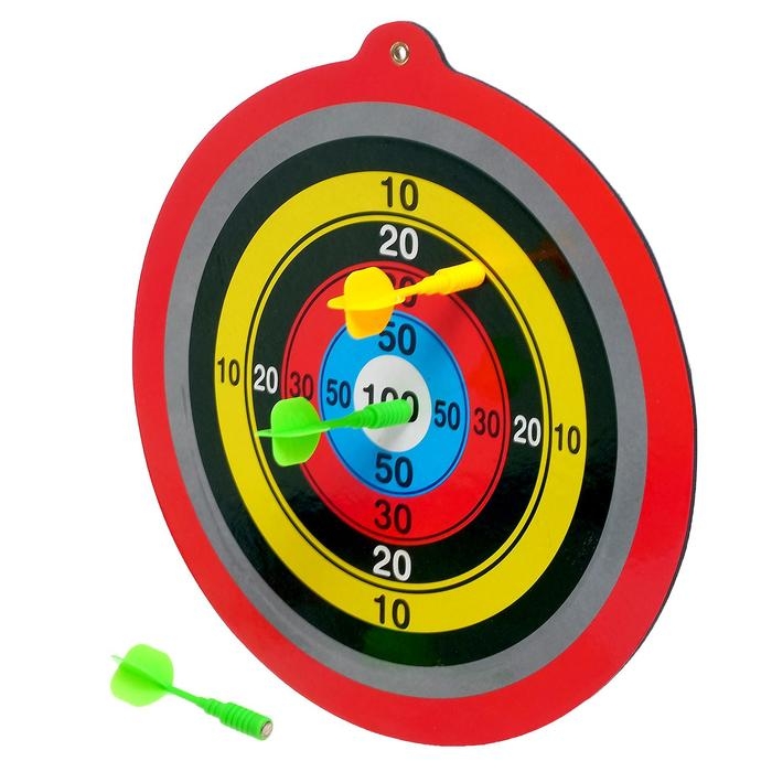 Дартс «Сто очков», с магнитными дротиками, МИКС Дартс «Сто очков», с магнитными дротиками, МИКС