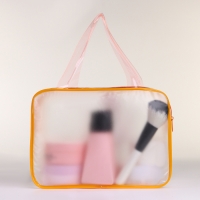 Косметичка на молнии, цвет оранжевый Косметичка на молнии, цвет оранжевый