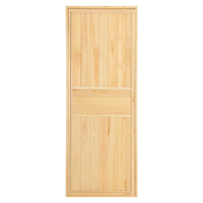 Дверь для бани и сауны ХВОЯ 180х70 см