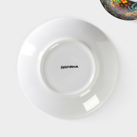 Набор керамический чайный Доляна &laquo;Русский узор&raquo;, 4 предмета: 2 чашки 210 мл, 2 блюдца, цвет разноцветный