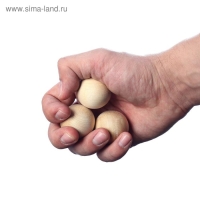 Эспандер кистевой "Шары", береза, d=35 мм, 3 шт Эспандер кистевой "Шары", береза, d=35 мм, 3 шт