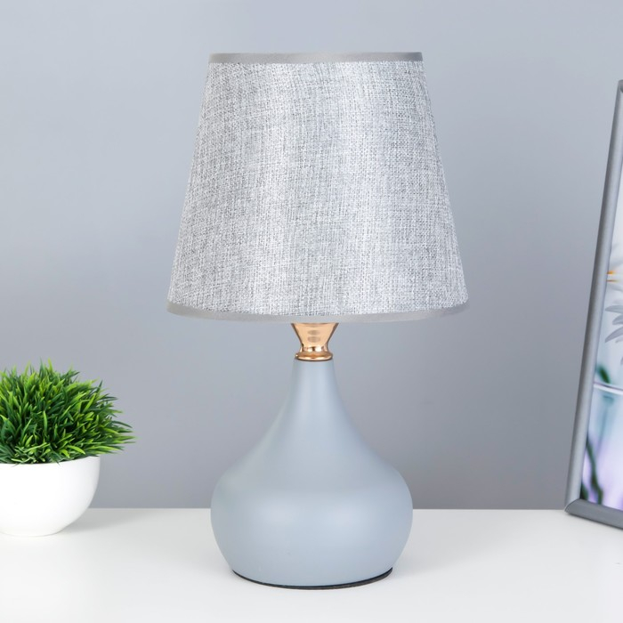 Лампа настольная "Гавана" 1xE27 40Вт серый 24х24х41 см RISALUX