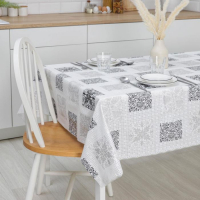 Клеёнка столовая &laquo;Вензеля&raquo;, ширина 137 см, рулон 20 метров, толщина 0,3 мм