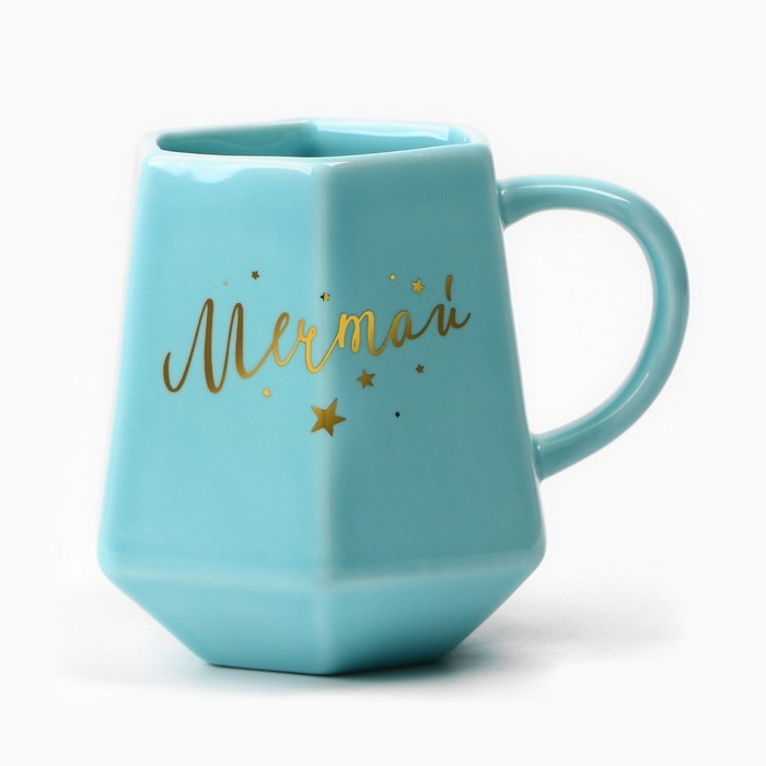 Кружка керамическая &laquo;Мечтай&raquo;, 300 мл, цвет голубой