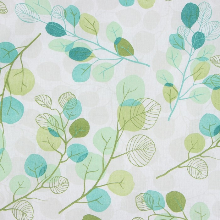 Пододеяльник 1,5 сп Экономь и Я "Эвкалипт", 147х210&plusmn;3, 100% хлопок, бязь, 120 гр/м