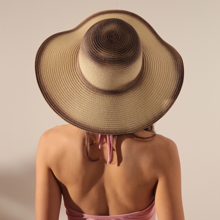 Шляпа женская MINAKU, цв.т.коричнеый, р-р 58 Шляпа женская MINAKU, цв.т.коричнеый, р-р 58